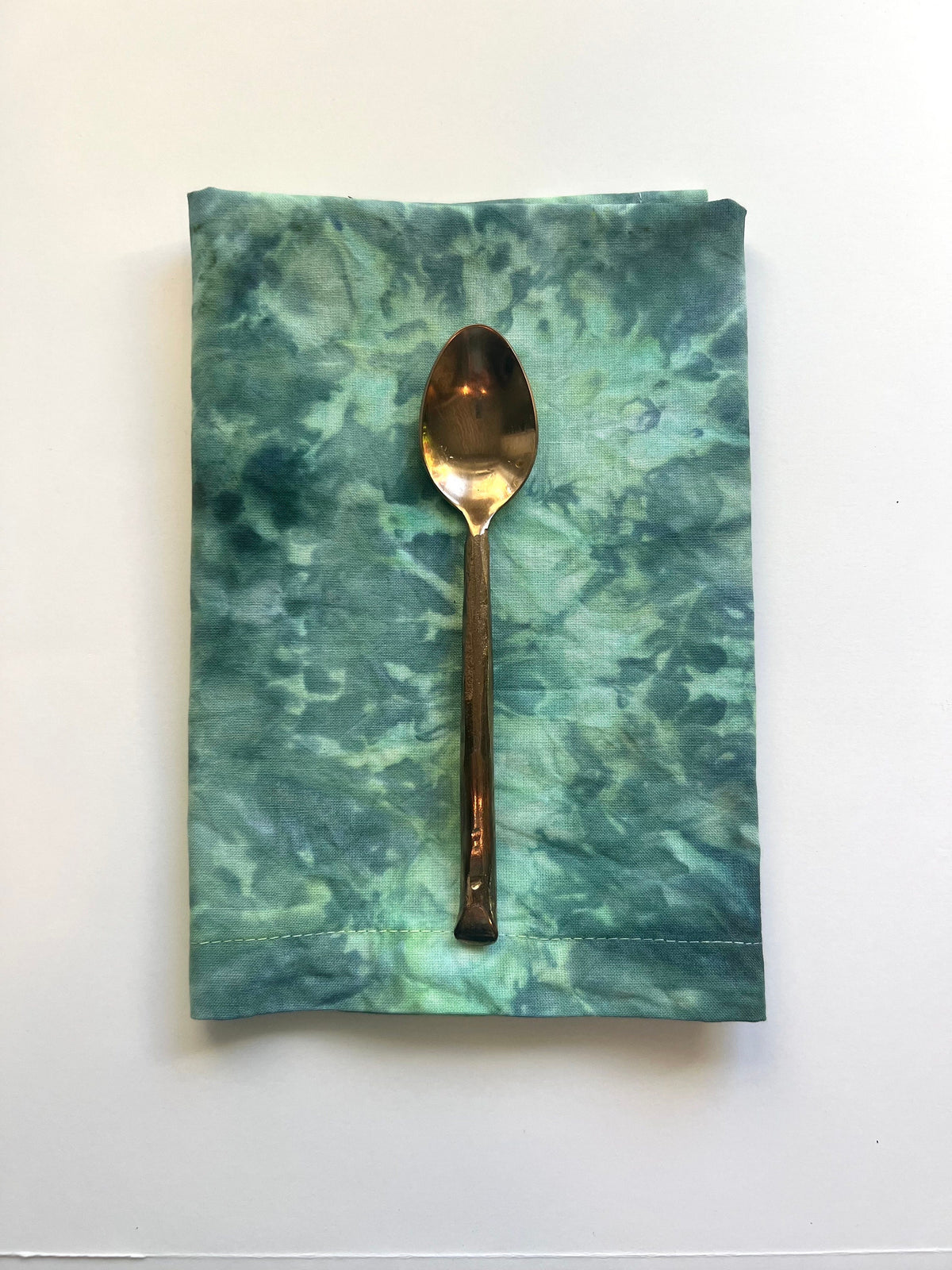 Green Marbled Ice Dye Napkins Set of 6- Malachite Watercolor - Hand  Dyed 100% Cotton Reusable Cloth Table Linens