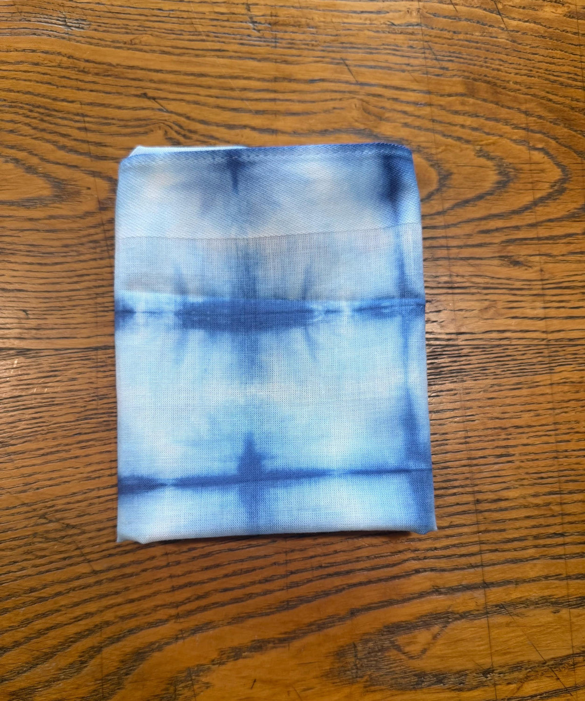 Tie Dye Pocket Square Handkerchief - Hand Dyed Shibori Indigo Blue - Geometric Squares - 100% Cotton Textiles - Gift for Men
