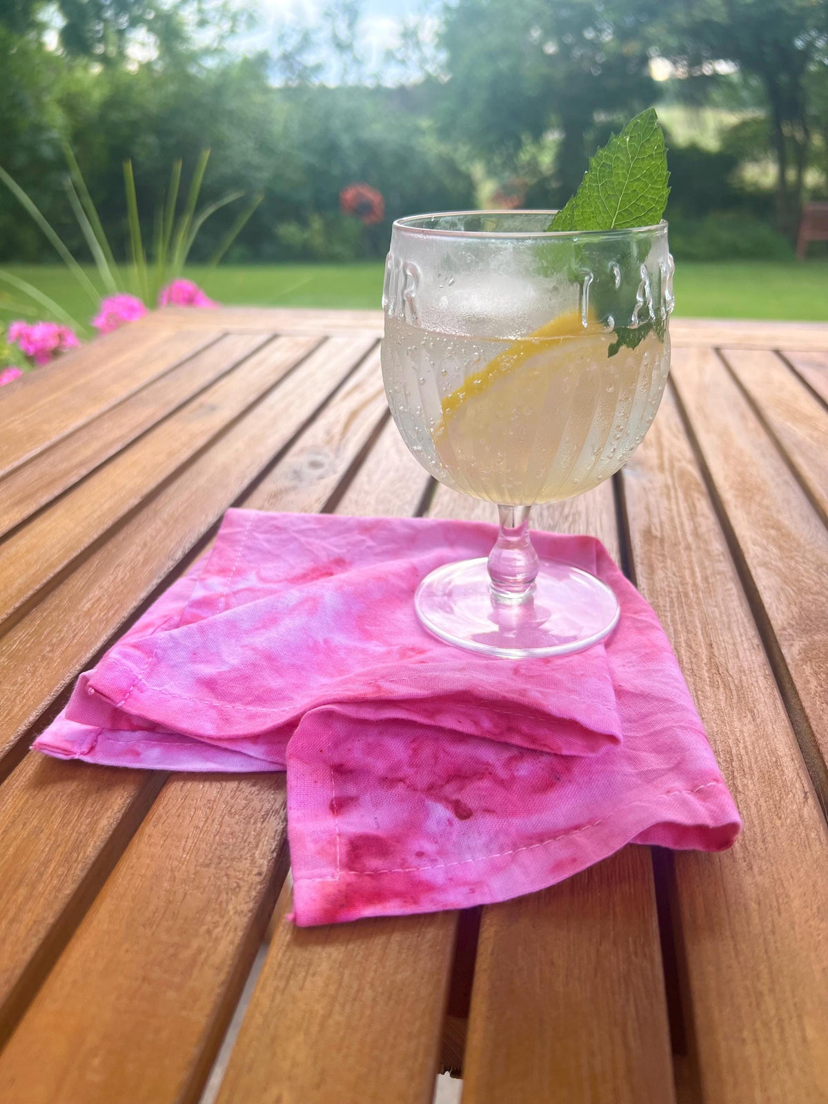 Ice Dyed Rainbow Cloth Cocktail Napkins Set of 6 - 100% Cotton  12”x12”- Tie Dye Kids Lunch -Table Linens Textiles - Hostess Wedding Gift