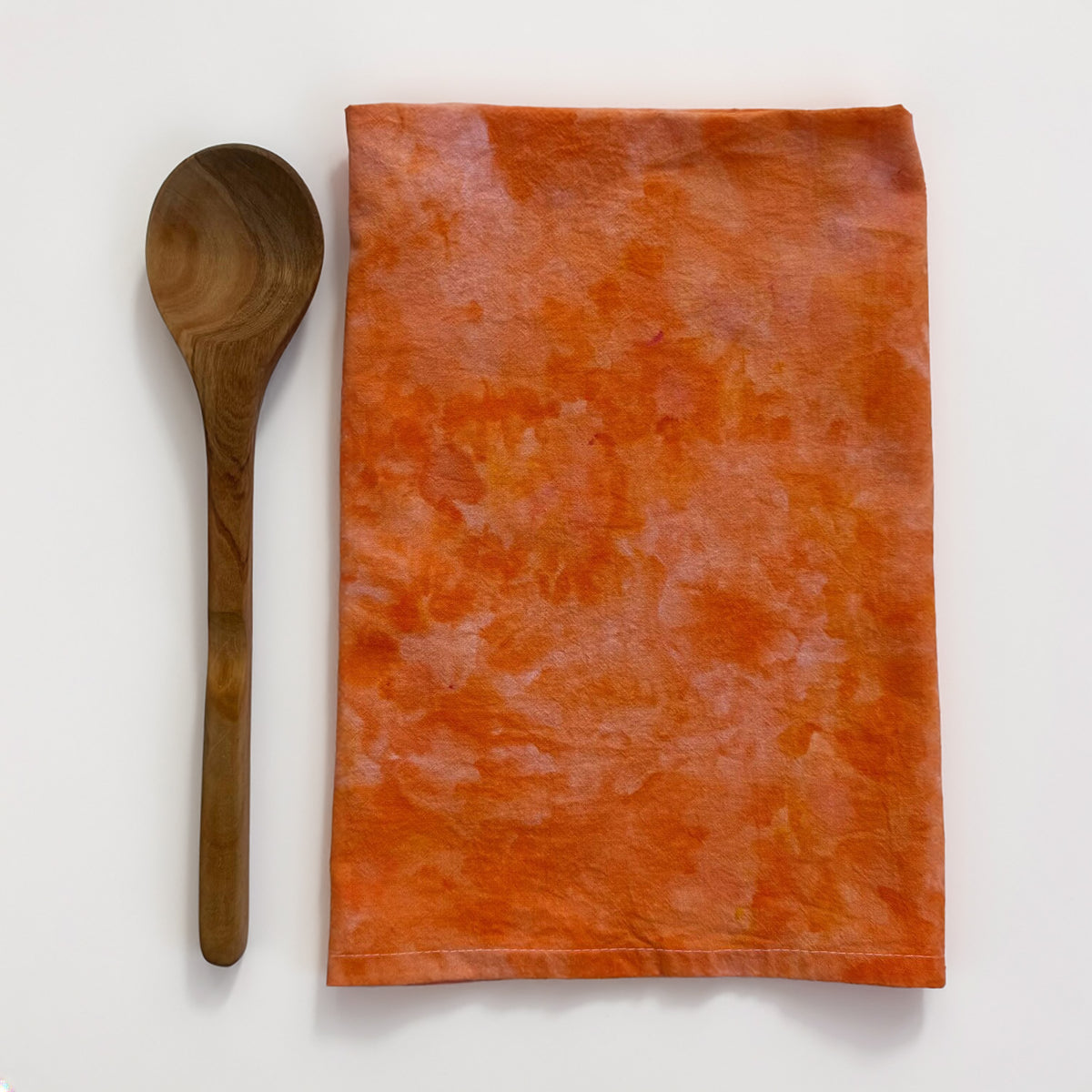 Ice Dye Tea Towel Flour Sack Dish Towel - Orange Tie Dye - Hand  Dyed 100%  Cotton Cloth Textiles Kitchen Linens - Home Decor Gift
