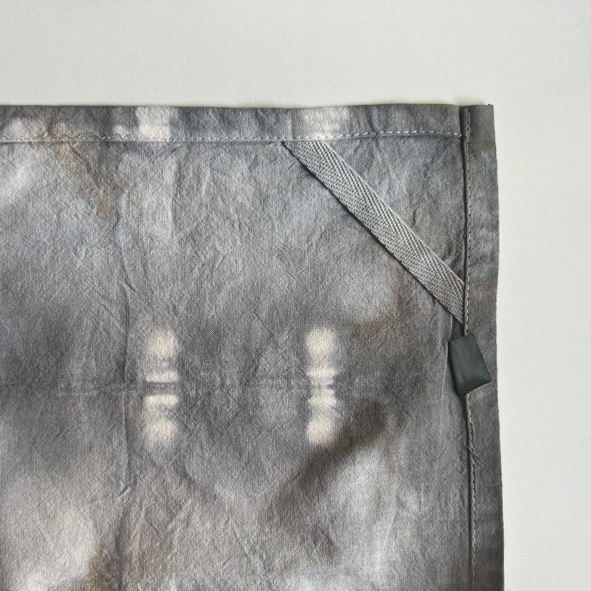 Hand Dyed Shibori Tea Towels: Charcoal Gray Cotton Dish Cloths, Set of 3