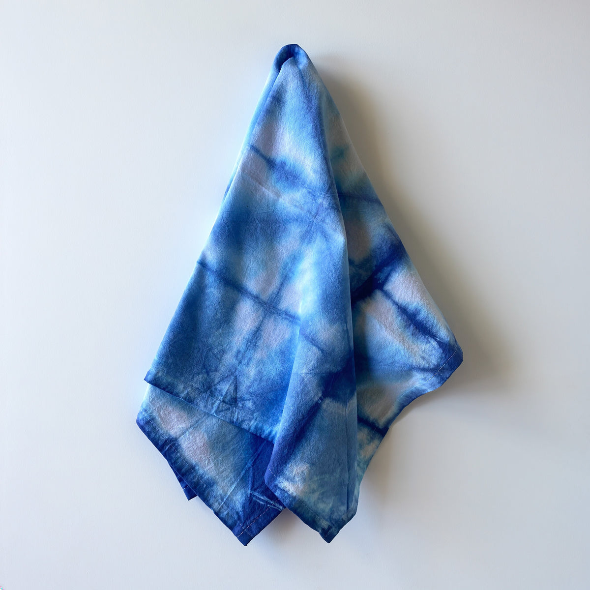 Tie Dye Tea Towels Set of 3- Shibori Indigo Blue - 100% Cotton Kitchen Dish Towels -Cloth Linens Textiles -Home Decor Hostess Gift