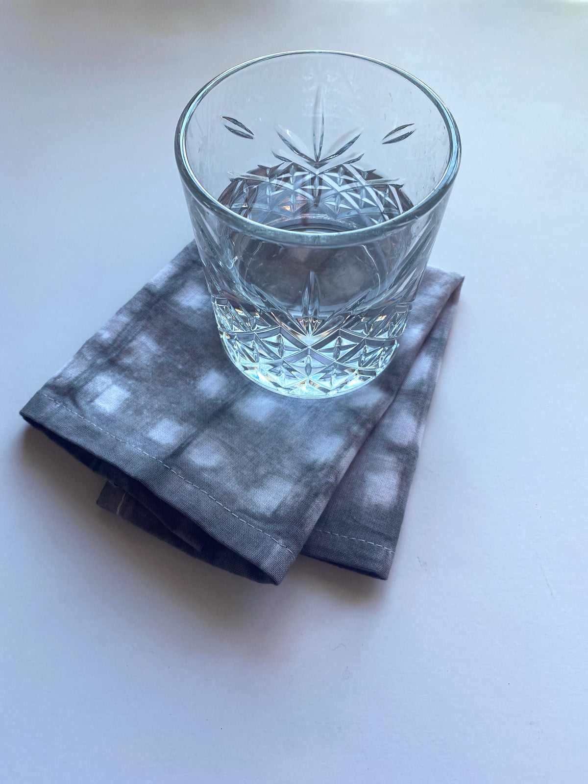 Shibori Napkins Set of 6 - Charcoal Gray Tie Dye 20"x20" 100% Cotton - Reusable Cloth Dinner Table Linens  - Kitchen Home Decor Gift