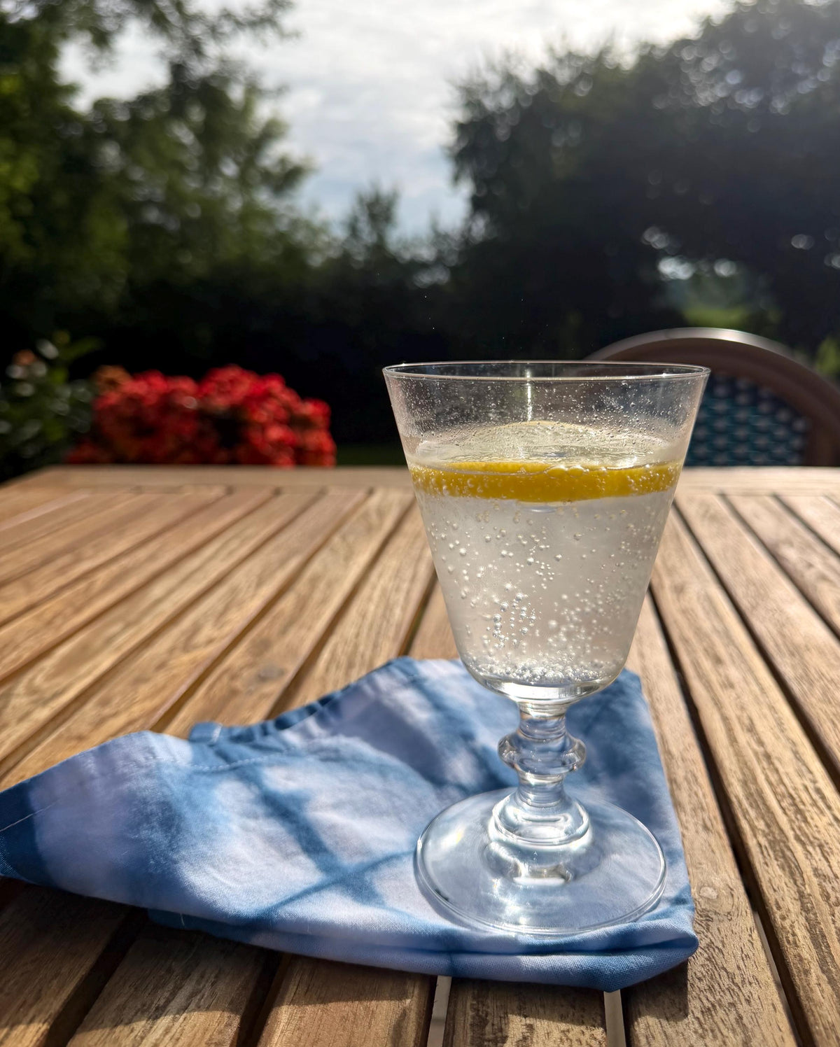 Blue Tie Dye Cocktail Cloth Napkins Set of 6 - Hand Dyed Shibori 100% Cotton -12”x12” Lunch - Table Linens Textiles - Hostess Wedding Gift