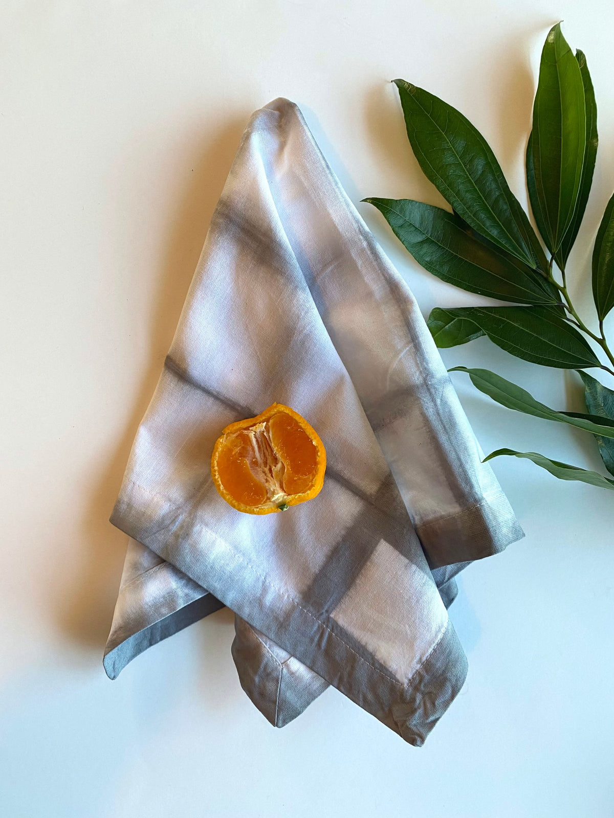 Shibori Napkins Set of 6 - Charcoal Gray Tie Dye 20"x20" 100% Cotton - Reusable Cloth Dinner Table Linens  - Kitchen Home Decor Gift